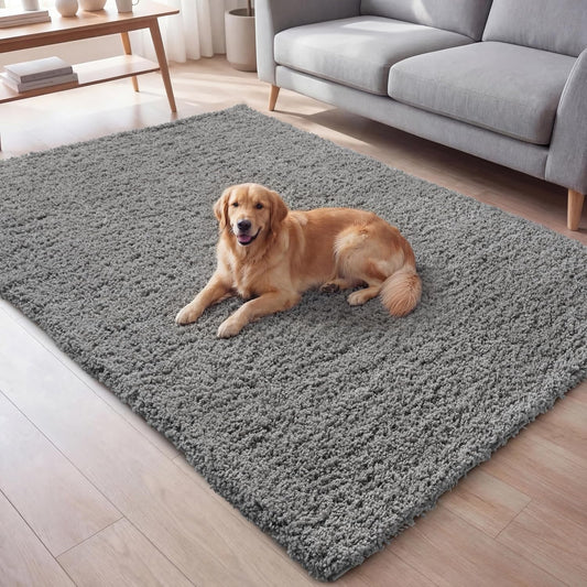 Grey - Ruglenza Galaxy Shaggy Rug - 2