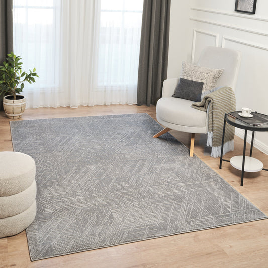 Grey / Grey - Ruglenza Interno Area Rug - 2