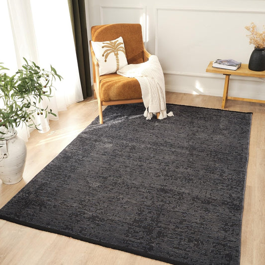 Anthracite / Blue - Ruglenza Natura Area Rug - 2