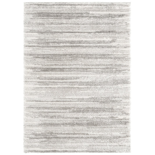 Cream / Dark Grey - Ruglenza Isola Shaggy Rugs