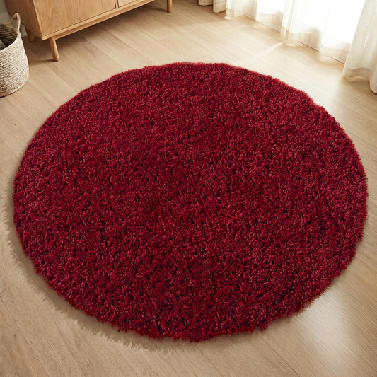 Red - Ruglenza Galaxy Shaggy Rug - 2