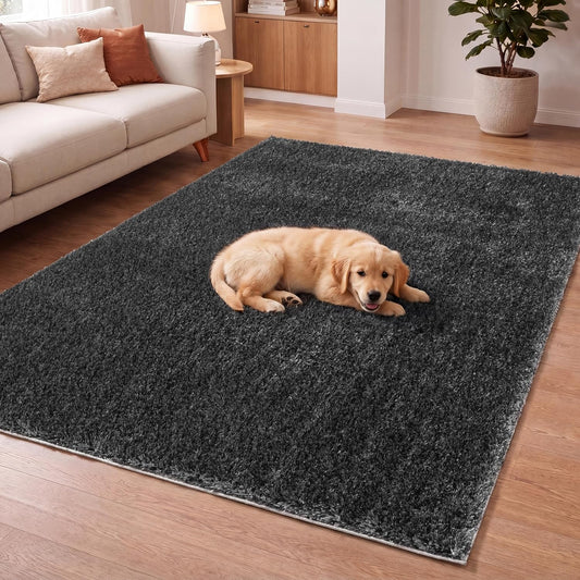 Anthracite - Ruglenza Como Shaggy Rug - 2