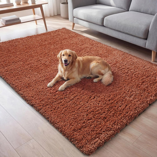 Terracotta - Ruglenza Galaxy Shaggy Rug - 2