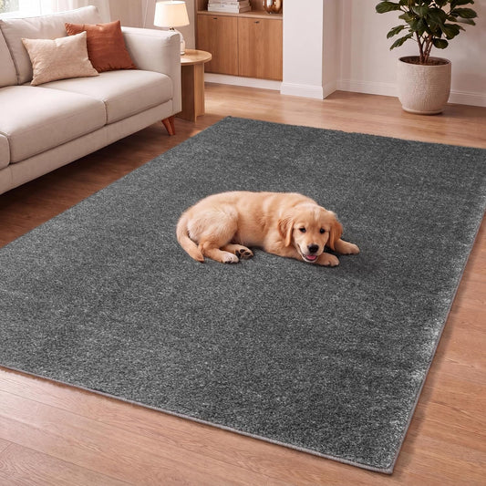 Grey - Ruglenza Como Shaggy Rug - 2