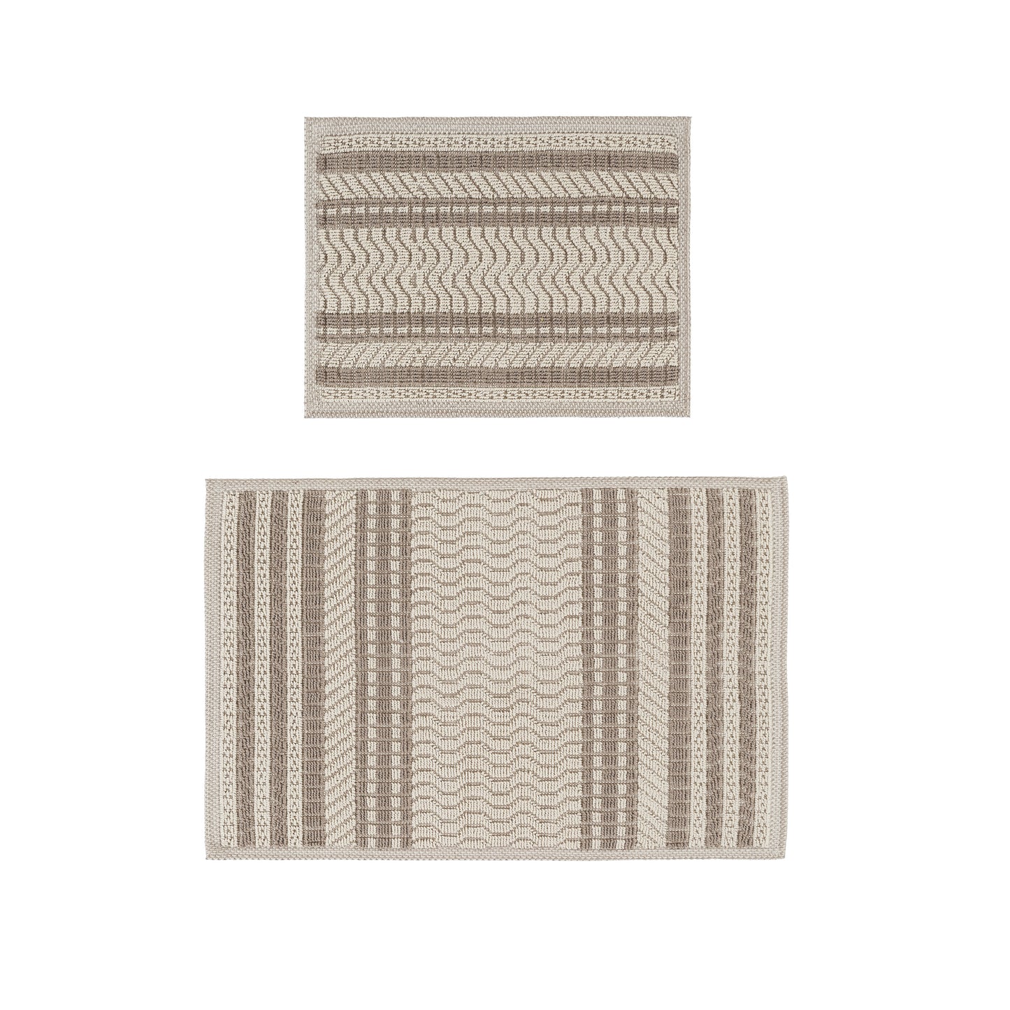 Ruglenza Greca Bath Mat Set - 2 Pieces