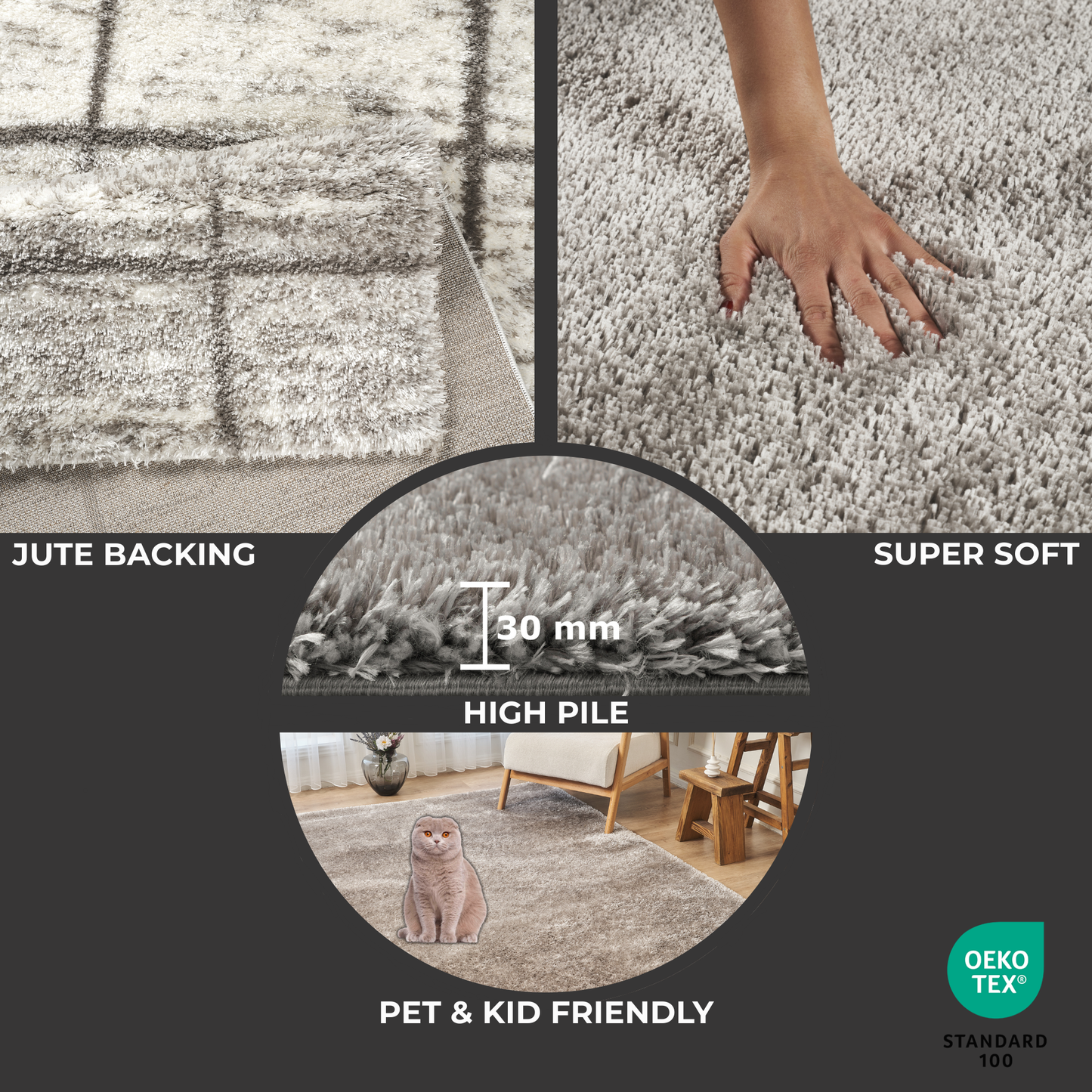 Ruglenza Isola Shaggy Rugs